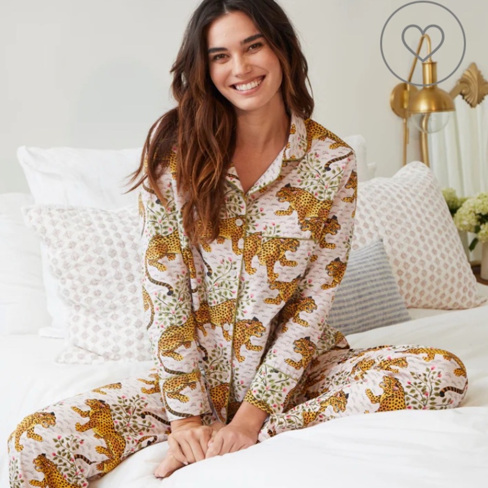 Leopard Print Women's Pajama Set